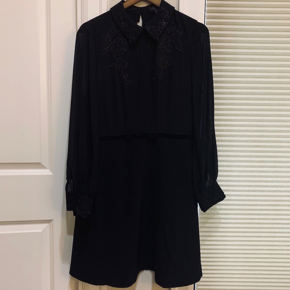 Ted Baker Amaali Lace Appliqué Fit & Flare Dress - Picture 2 of 8